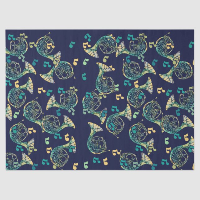 French Horn Tissue Paper (Front)