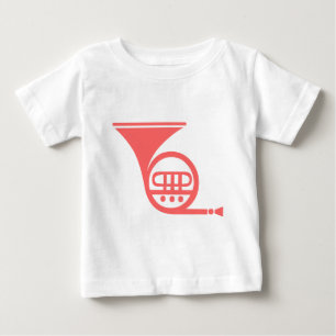 French Horn - Tropical Pink Baby T-Shirt