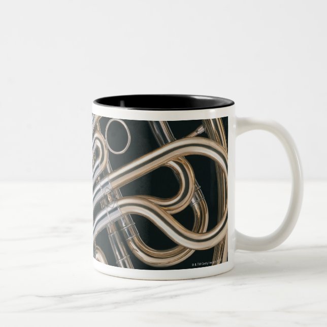 French Horn Two-Tone Coffee Mug (Right)