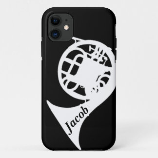 French Horn with Custom Name iPhone 11 Case