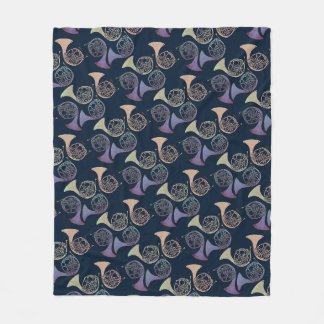 French Horns Art cute French horn designs Fleece Blanket
