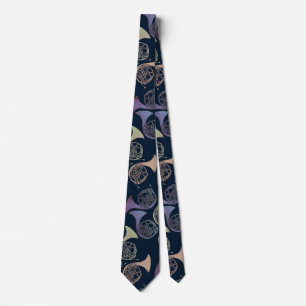 French Horns Art cute French horn designs          Tie