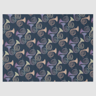 French Horns Art cute French horn designs Tissue Paper