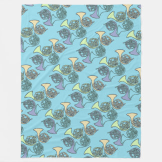French Horns Band Class French Horn Teacher Fleece Blanket