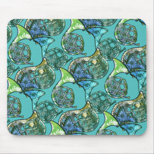 French Horns Daisy Band Class Teacher Mouse Mat