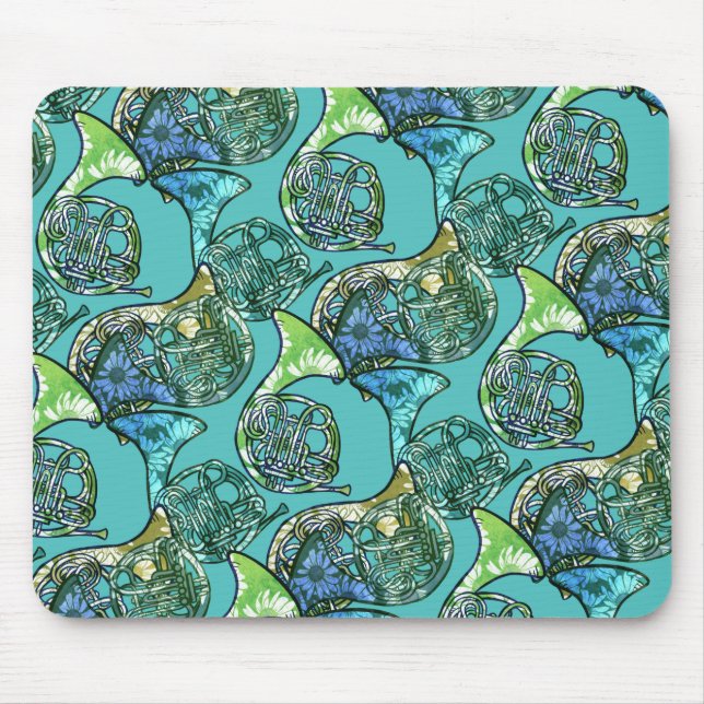 French Horns Daisy Band Class Teacher              Mouse Mat (Front)