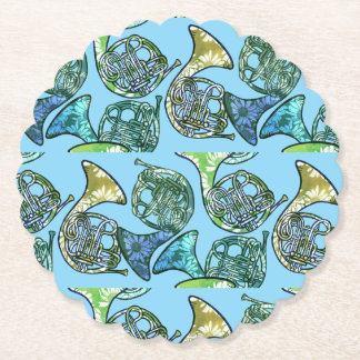 French Horns Daisy Band Class Teacher Paper Coaster