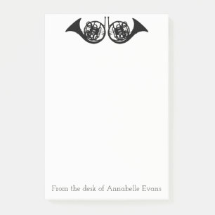 French Horns Personalize Post-it Notes