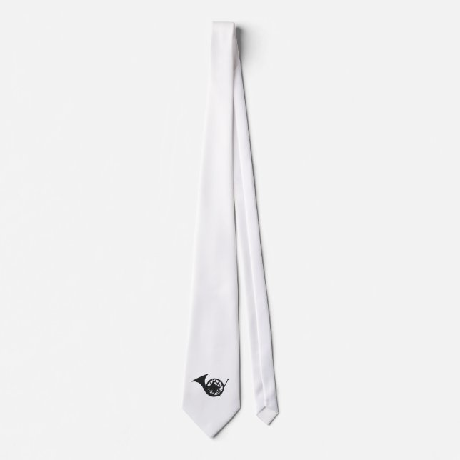 French HornTie (White) Tie (Front)