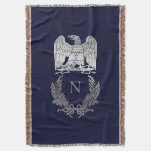 French Imperial Eagle Throw Blanket