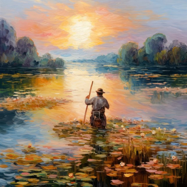French Impressionism Canvas Print (Monet's Palette: Nature's Symphony in Color)