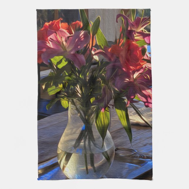 French Impressionist Tea Towel (Vertical)