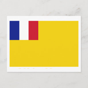 French Indochina Flag (1887-1954) Postcard