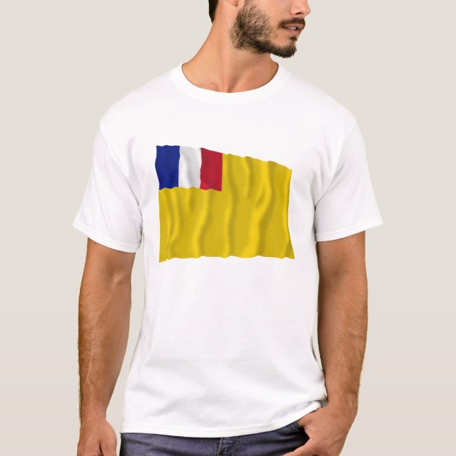 French Indochina Waving Flag (1887-1954) T-Shirt (Front)
