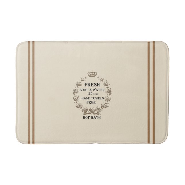 French Inspired  Bath Mat (Front)
