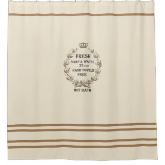 French Inspired Shower Curtain