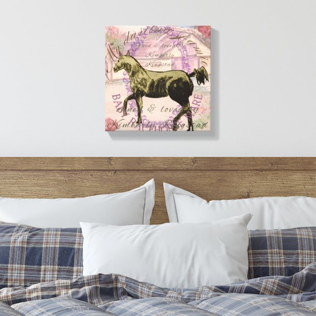 french jamie canvas print (Insitu(Bedroom))