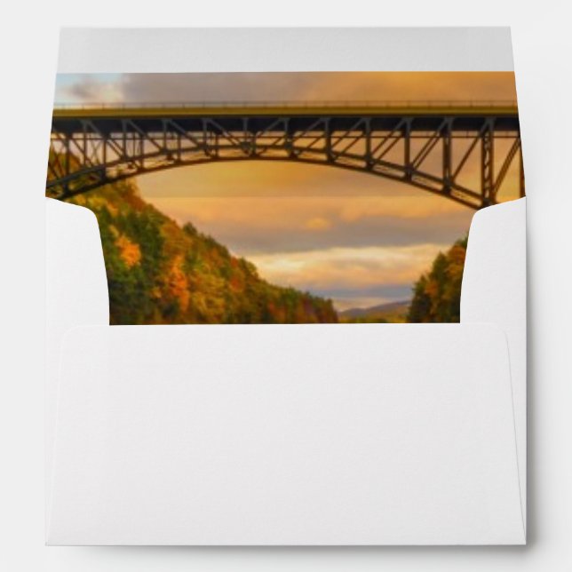 French King Bridge in Fall Envelope (Back (Bottom))