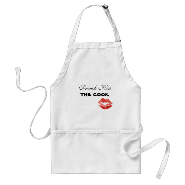 French Kiss the Cook Standard Apron (Front)