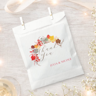 French Kissed Sweet Berry Grapes Flowers Wedding Favour Bags