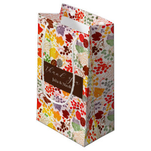 French Kissed Sweet Berry Grapes Flowers Wedding Small Gift Bag