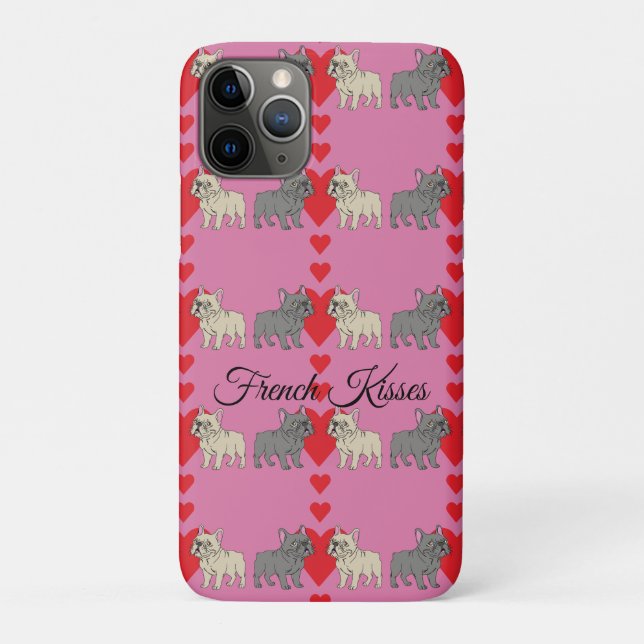 French Kisses Frenchies Case-Mate iPhone Case (Back)