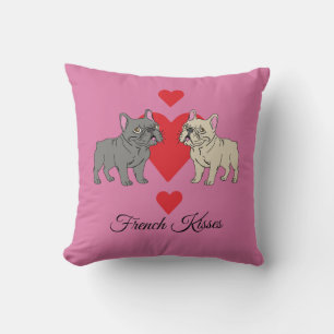 French Kisses Frenchies Cushion