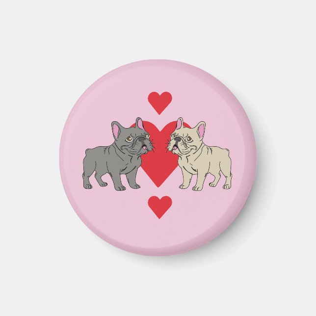 French Kisses Frenchies Magnet (Front)