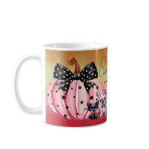 French Kisses Hallloween Bulldog Cat quote pink