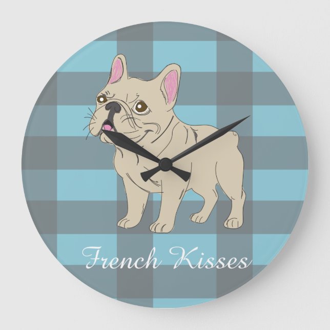French Kisses Large Clock (Front)