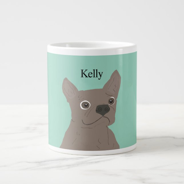 French Kisses Large Coffee Mug (Front)