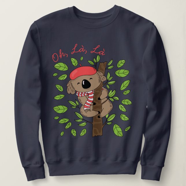 French Koala Sweatshirt (Design Front)