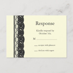 French Lace RSVP (ivory)