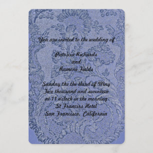 French Lace Wedding Invitation