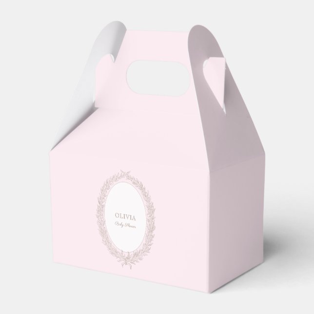  French  Laduree Patisserie Boulangerie Pink Favour Box (Front Side)
