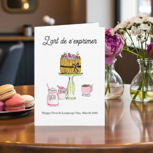 French Language Day March 20 Charlotte Russe Card