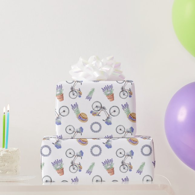 French Lavender Pattern Wrapping Paper (Party Gifts)