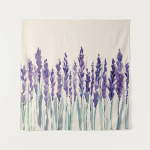French Lavender: Watercolor Illustration Tapestry