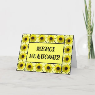 French Le Tournesol Thank You Card 