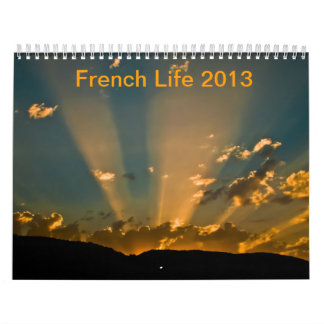 French life 2013 calendar