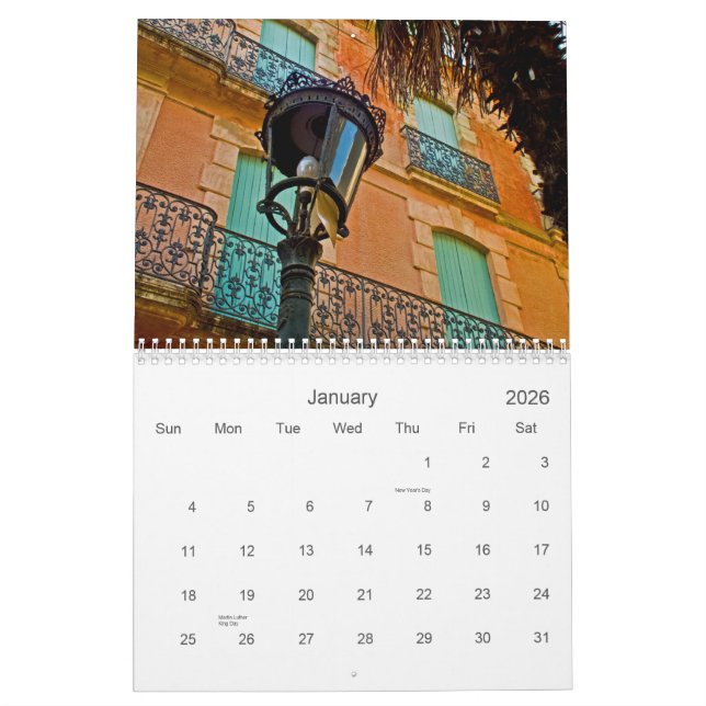 French life 2013 calendar (Jan 2026)