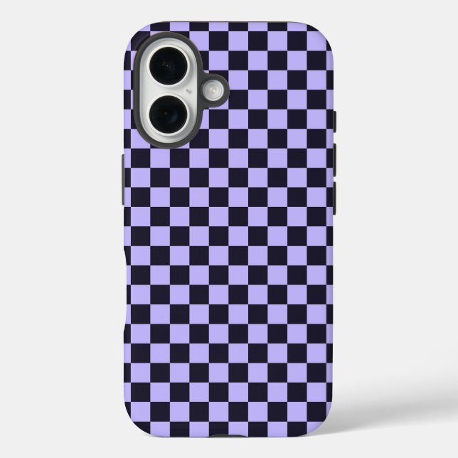 French lilac checkerboard pattern Case-Mate iPhone case (Back)