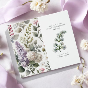 French Lilac Watercolor Floral Spring Invitation 