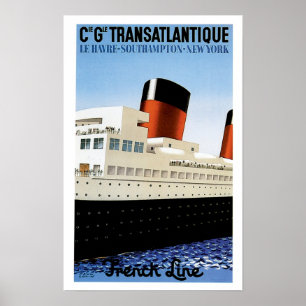 French Line Midships Poster