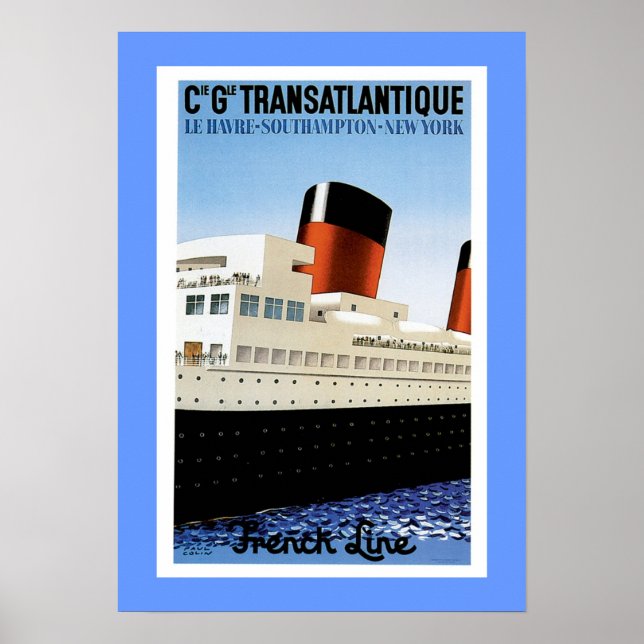 French Line Midships Poster (Front)