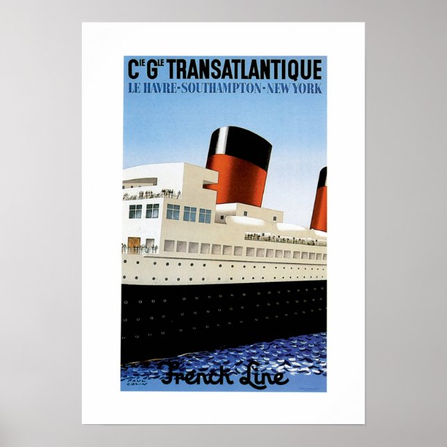 French Line Midships Poster (Front)