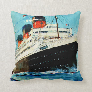 French Line ~ ss Paris Cushion