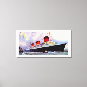 French Line's Normandie - L Canvas Print