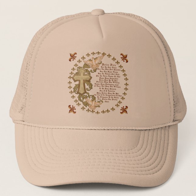 French Lords Prayer Christian Hat (Front)