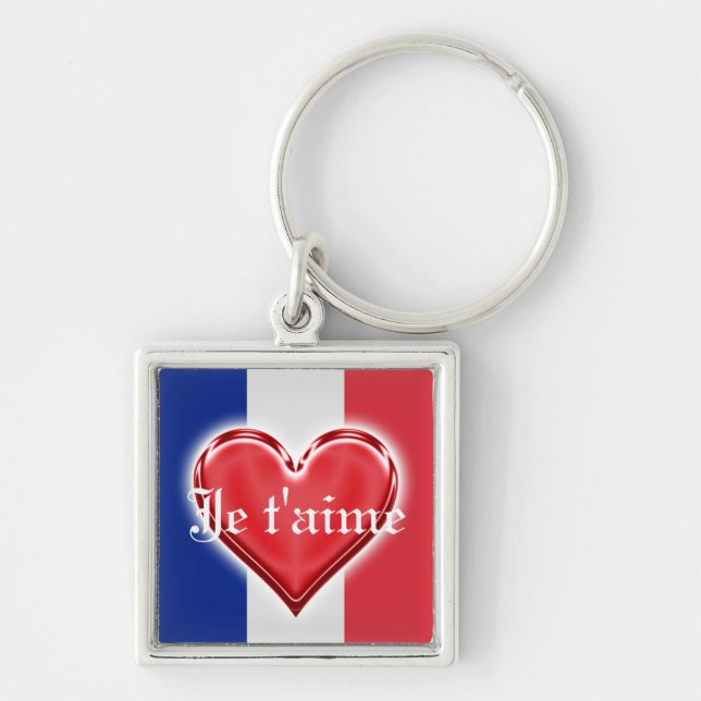 French Love Key Ring (Front)